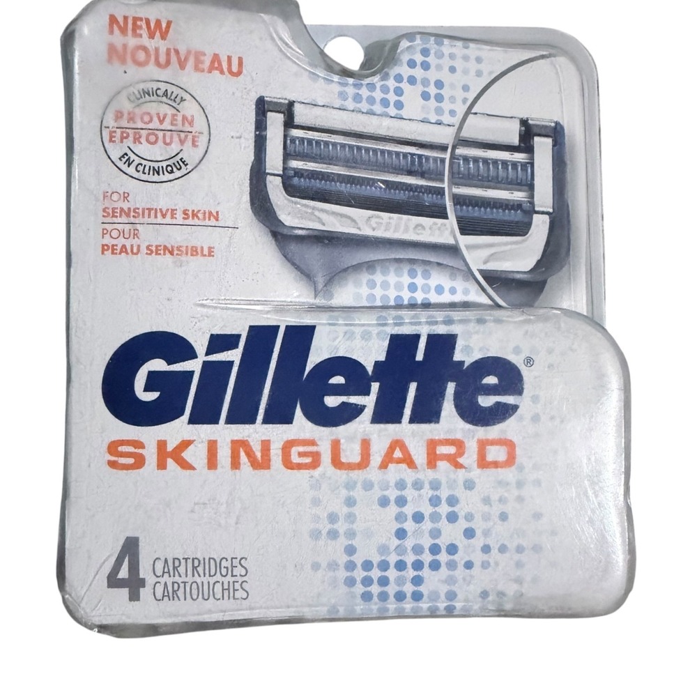 Gillette Skinguard Razor Refill Cartridge 4 Pack New Sensitive Skin